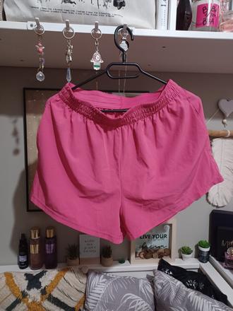 Růžové sportovní kraťasy šortky, h&m,170