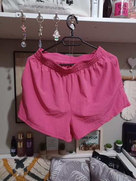 Růžové sportovní kraťasy šortky, h&m,170