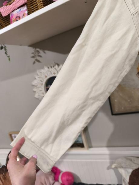 Krémový jarní kabátek s páskem s/m, abercrombie&fitch,s