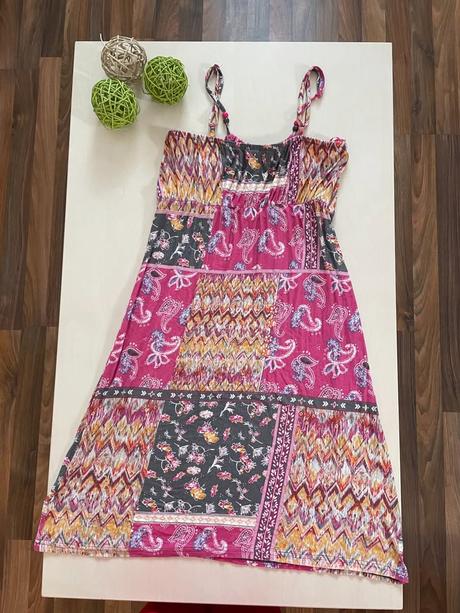 Růžové vzor letní šaty, vel m i méně, esmara, esmara,m