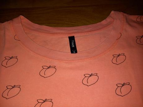 Crop tričko apricot, sinsay,s