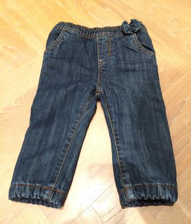 Mothercare džínové kalhoty podšité, mothercare,80