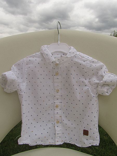 Košile s roll-on rukávky, zara,68