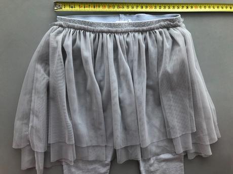 5-6let 116cm next legíny tutu sukně šedá stříbrná, next,116