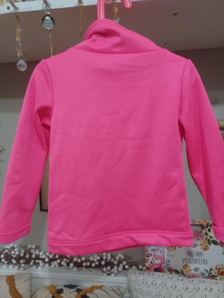 Neonová růžová mikina 104-110, 104