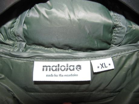 Přechodová péřová bunda s kapucí maloja, xl