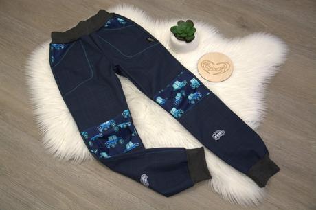 Softshellové kalhoty comfort  vel. 80-158, 74 - 158