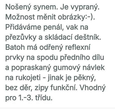 Školní batoh topgal, 