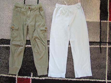 3x tepláky pro holku vel.110-1 x kalhoty od pyžama, george,110