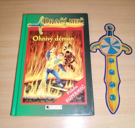 Kniha - dračí meč - ohnivý démon,