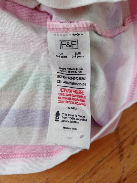 Pyžamo dvoudílné dlouhé f&f 98, f&f,98