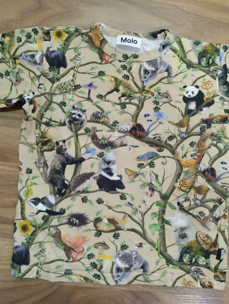 Tričko se zvířátky molo, 116