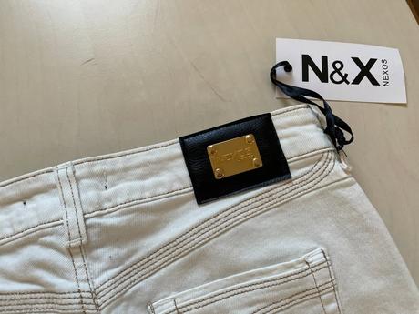 Nové bílé džíny -zip k výměně-pc 2500, s