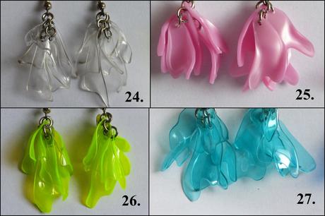 Naušnice z petlahví - modré,