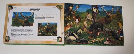 Kniha s puzzle zvířata celého světa,