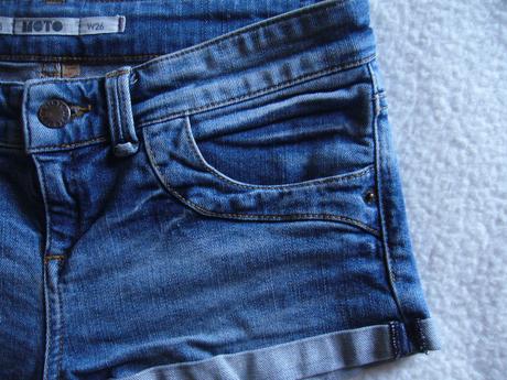 Dámské/dívčí elastické džínové kraťasy/šortky moto, s