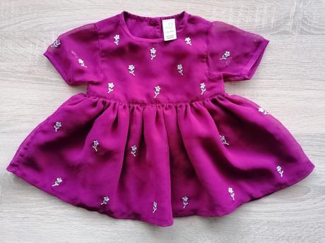 Vínově červené šatičky vel. 62, adams,62