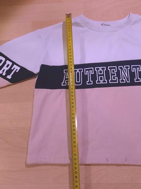 Mikina authentic růžovobílá hm, h&m,134