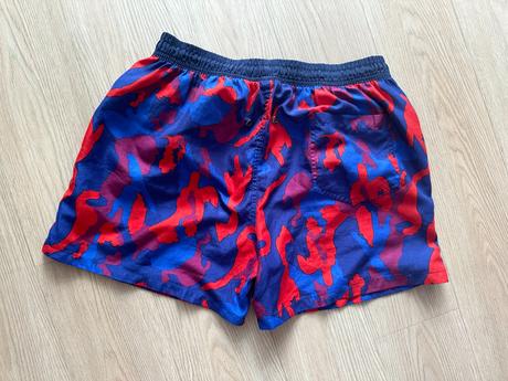 Plavky modro červené maskáčové, l