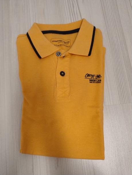 Oranžové tričko s límečkem vel. 146/152, chapter young,146