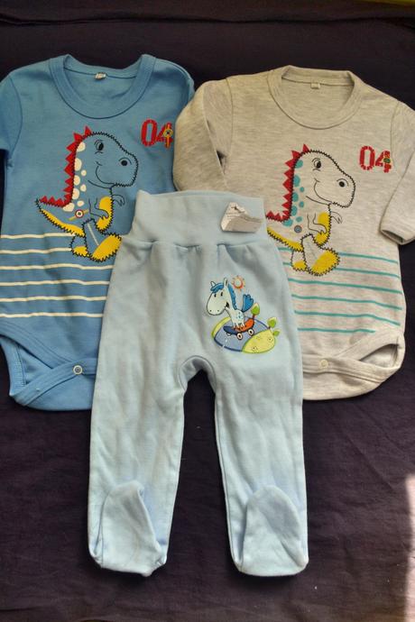 2x body a 1x polodupačky, 68/74, 68 / 74