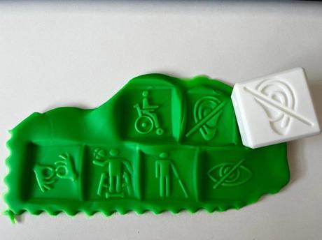 Otiskávací kostka - handicap, 