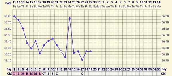 Dotaz. Dlouhý cyklus? Luteální fáze extrémně krátká?