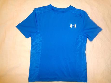 Modré funkční tričko 128/134, under armour,128