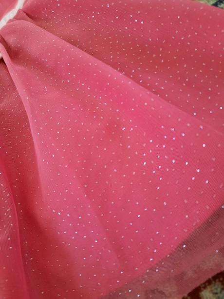 Tylové třpytivé šaty, h&m,98