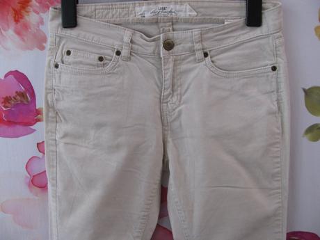 Dámské elastické manšestrové džínové kalhoty, h&m,38