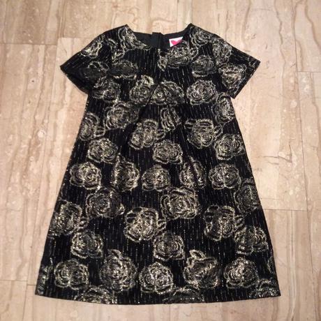 Luxusní zlato-černé šaty s podšívkou, john lewis,128