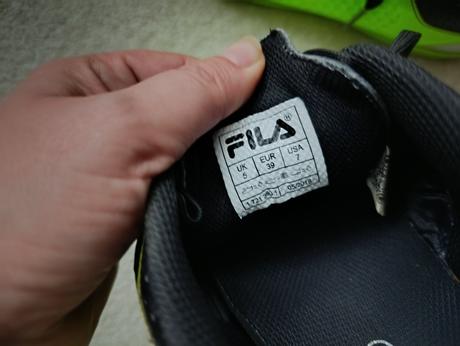 Neonově zelené sálovky fila vel. 39, fila,39