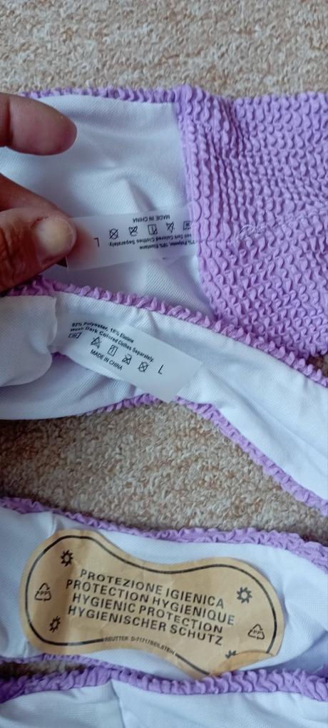 Dvoudílné plavky vel."l", l