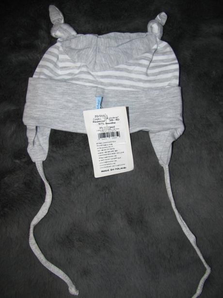 Šedá bavlněná čepice, 68