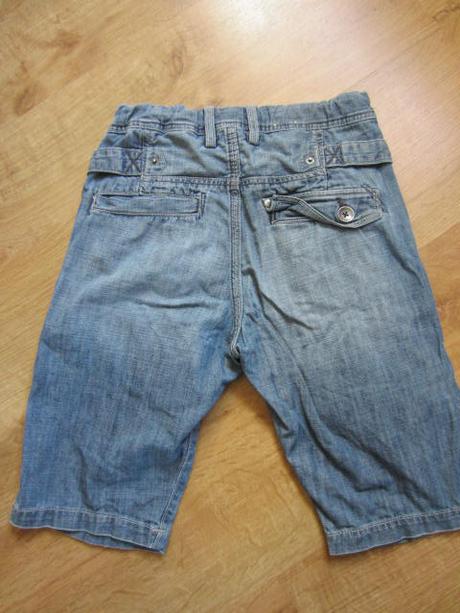 Bezva džínové, riflové kraťasy - odlehčené , h&m,128