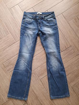 Zvonové džíny zn. clockhouse, vel. 36., clockhouse,36
