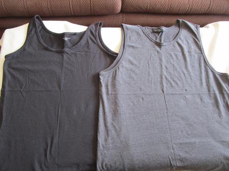 2x pánské tílko, vel. xl, černé + šedé, cenacelkem, xl