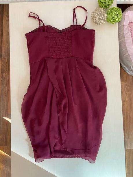 Vínové večerní šaty, vel xs-m, vila, s