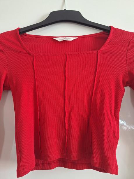 Top tričko crop top nový vel. 146 / 152, h&m,146