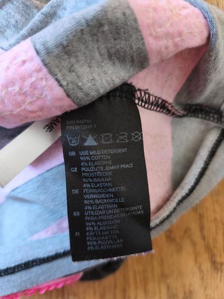 Dlouhé tričko s flitry 170 / xs-m, h&m,170