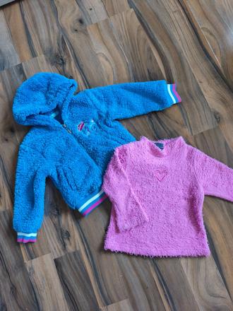 2krát mikina chlupatka 92/98, pumpkin patch,98