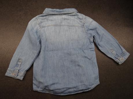 Riflová košile, h&m,80