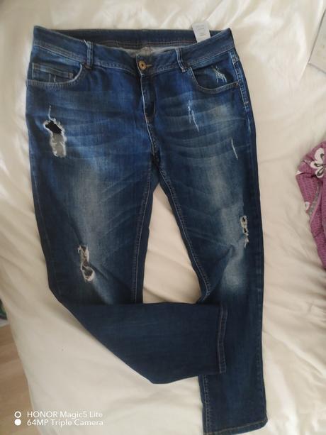 Džíny trhané vel.xl- max.xxl, orsay,xl / xxl