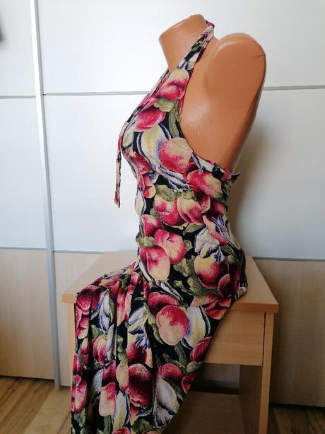 Letní šaty s ovocem, xs