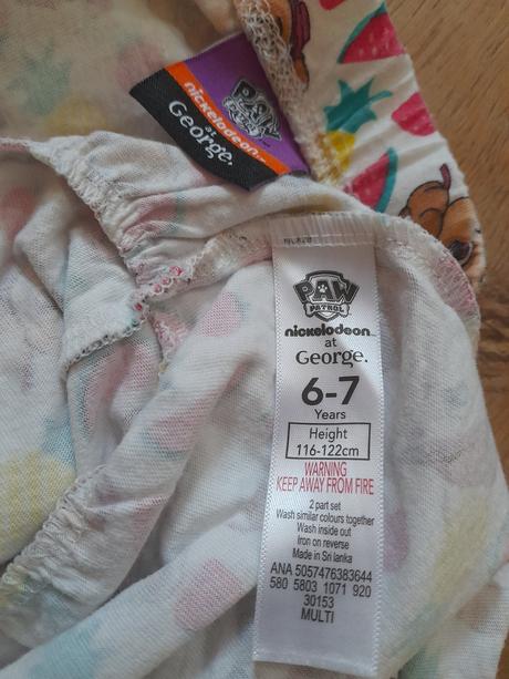 2 x sukně, george, tlapková patrola, vel 116/122, george,116
