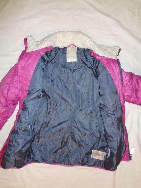 Luxusní fuksiová zimní prošívaná bunda name it, name it,152