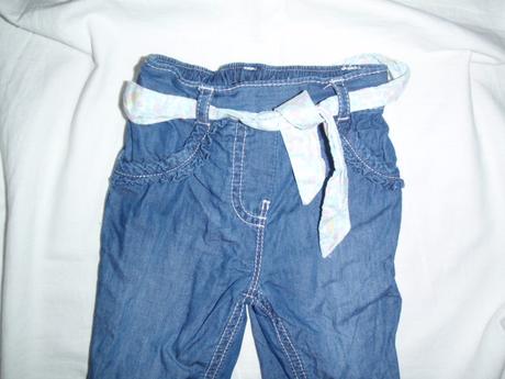 Luxusní odlehčené riflíky podšité bavlnou, george,68