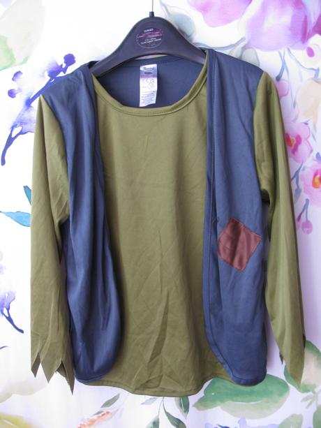 Karnevalový kostým -2 dílný robin hood, zbojník,