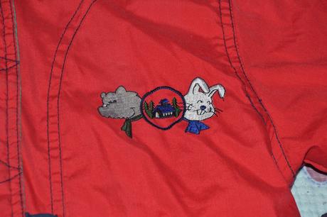 Zimní bundička s vyšívanými zvířátky, 110