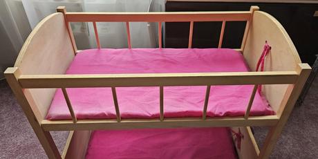 Dětská palanda, dvoupatrová postýlka pro panenky, 